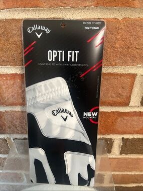 Callaway Opti Fit Golf Glove – White & Black ( RightHand)